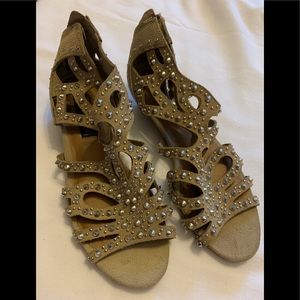Studded Suede Sandals